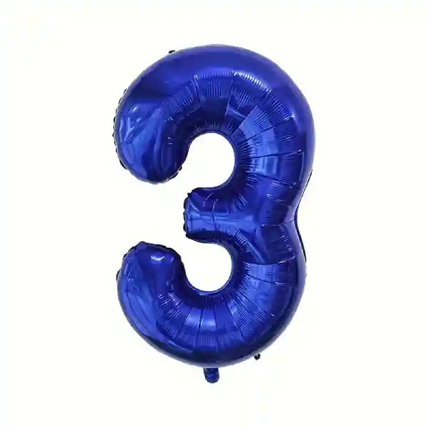 Dark Blue Foil Number Balloon 3 – 40 Inch 