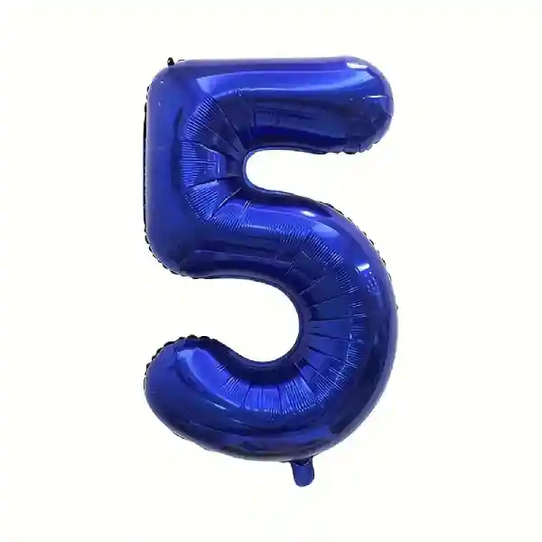 Dark Blue Foil Number Balloon 5 – 40 Inch 