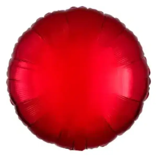 Red Round Foil Balloon - 18 Inch 