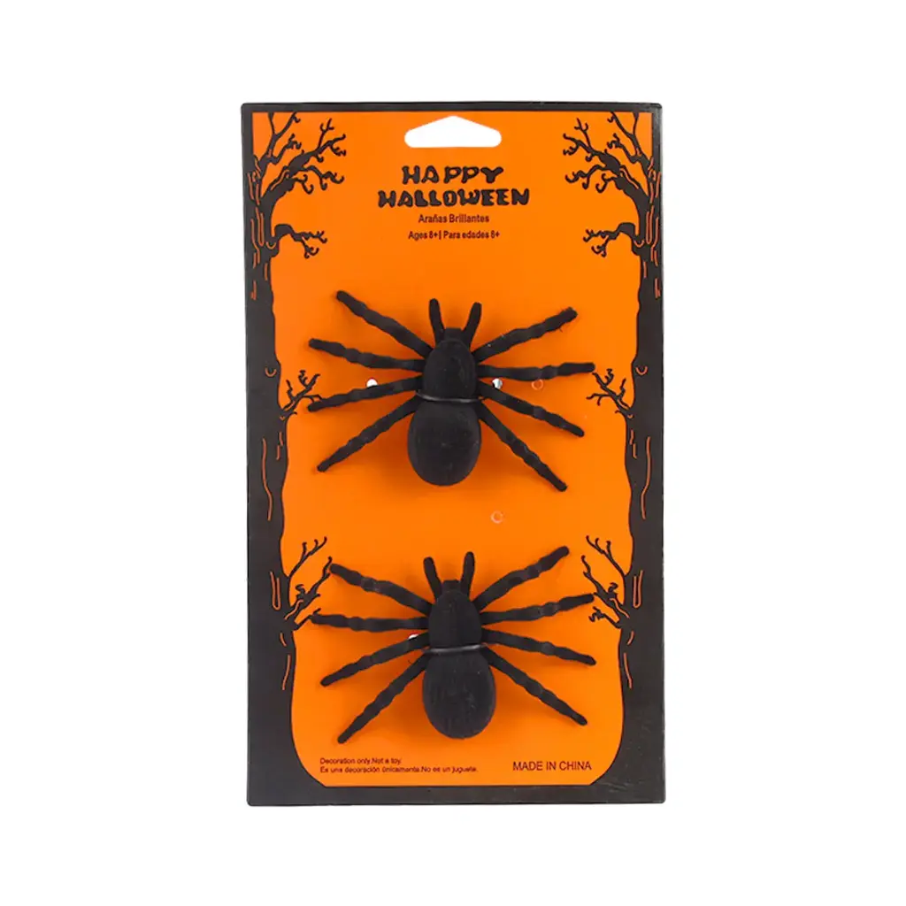 Halloween Velvet Spider Set 2 pcs