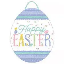 Easter Egg Pastel Value Hanging Sign