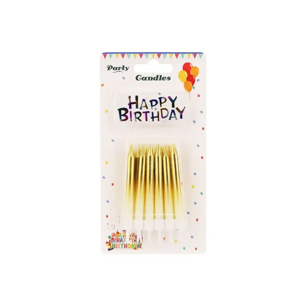 Gold Ombre Candles 12 pcs