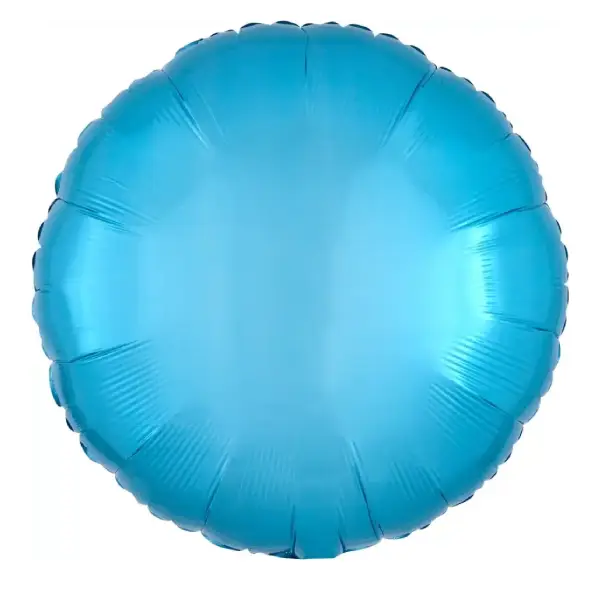 Light Blue Round Foil Balloon - 18 Inch 