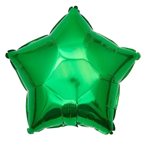 Dark Green Star Foil Balloon - 18 Inch