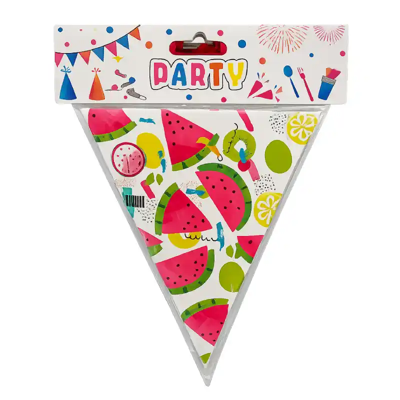 Summer themed watermelon pennant Banner