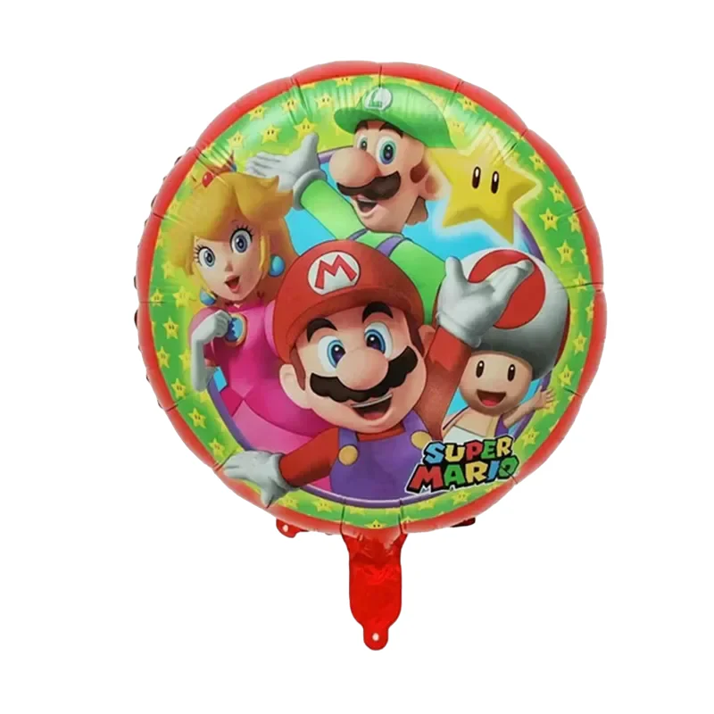 Super Mario Brothers Birthday Party Foil Balloons 18 in