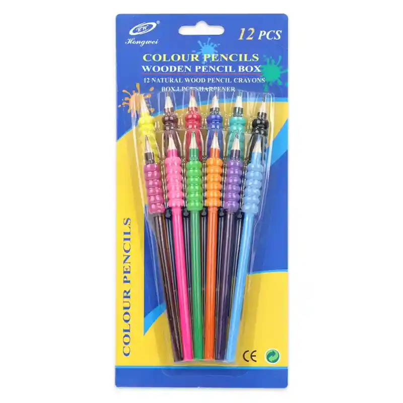 Wooden Colour Pencils Set – 12 pcs