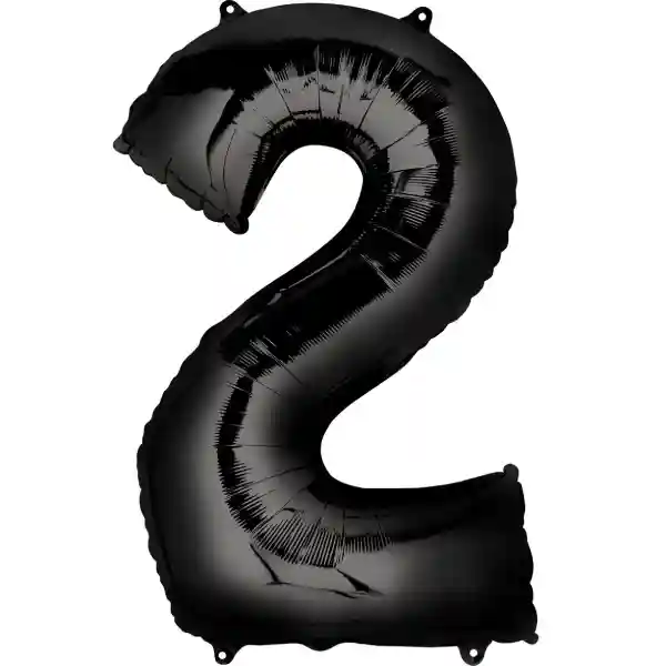 Black Foil Number Balloon 2 – 40 Inch 