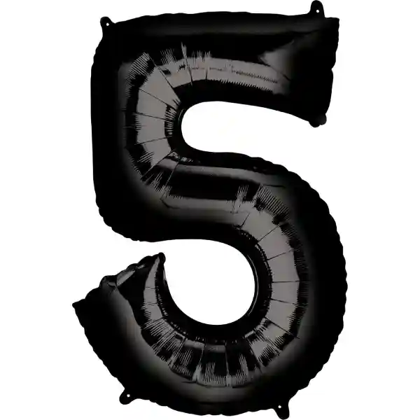 Black Foil Number Balloon 5 – 40 Inch 