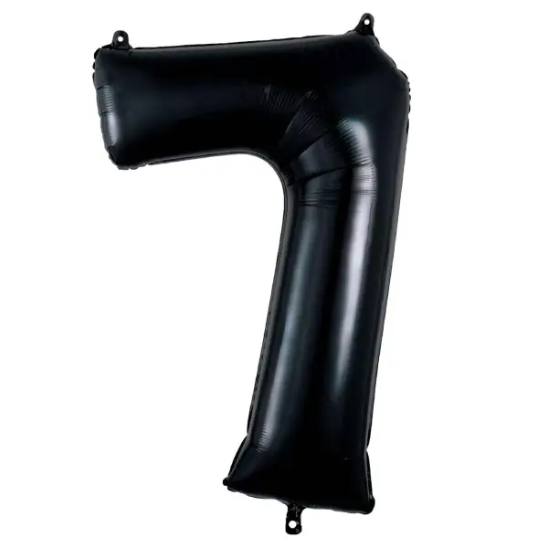 Black Foil Number Balloon 7 – 40 Inch 