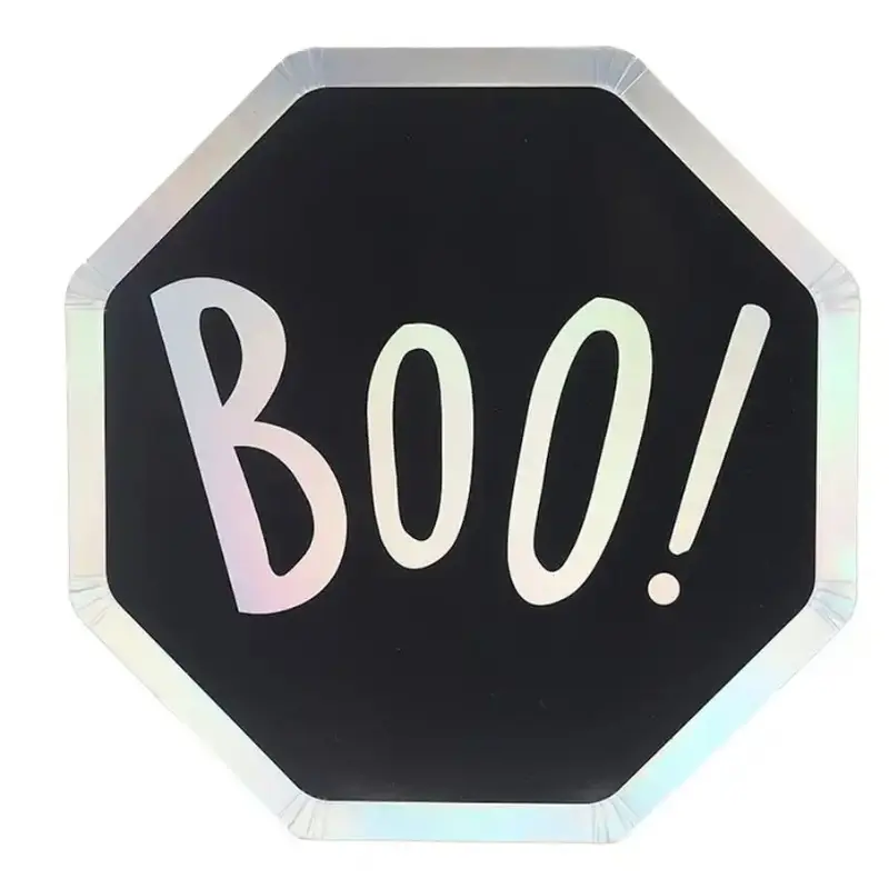 Boo Paper Plate 10" , 8pcs