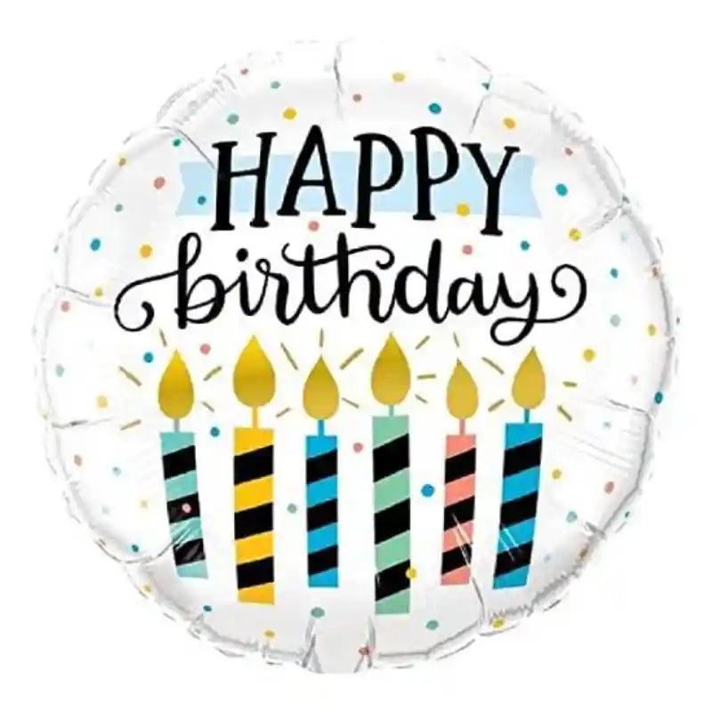 PW HBD STRIPE CANDLE FOIL