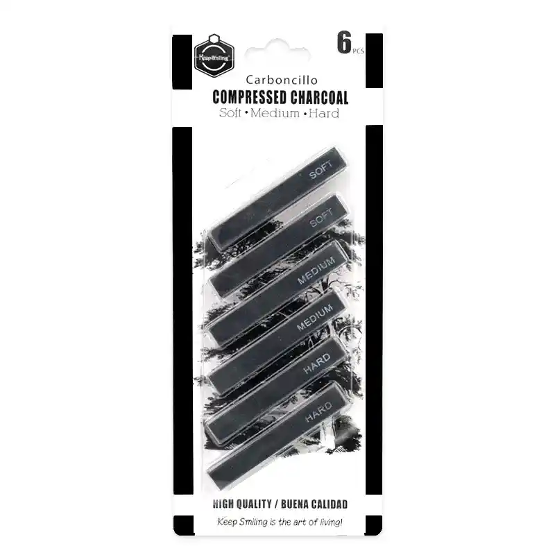 Compressed Graphite Drawing Sticks – 6 pcs