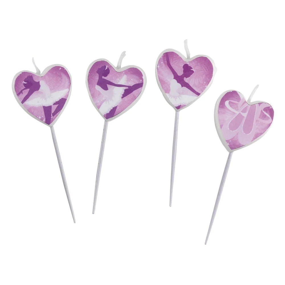 Ballet Mini Figure Candles 4 pcs