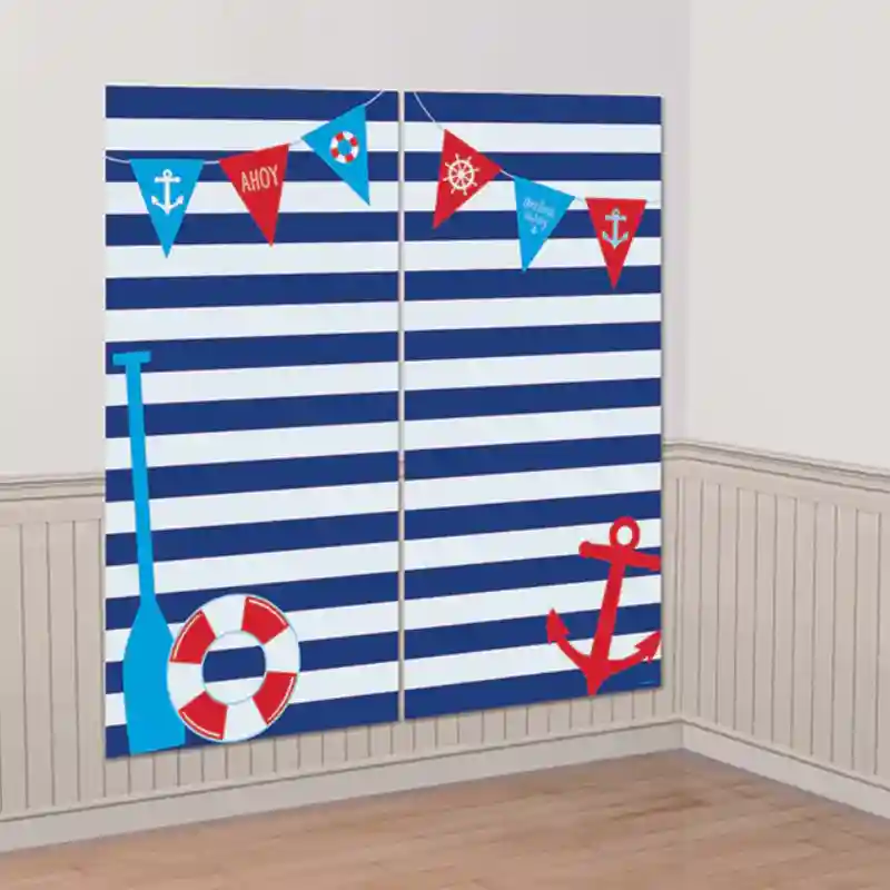Nautical Selfie Scene Setter With Props 15pcs 