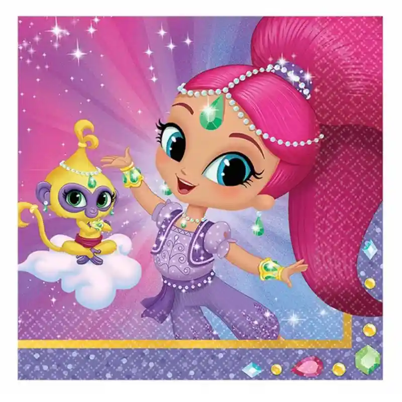 Shimmer and Shine Beverage Tissues 16pcs
