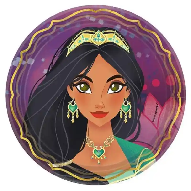 Disney Aladdin Birthday Party Plates 7in - 8 Pack