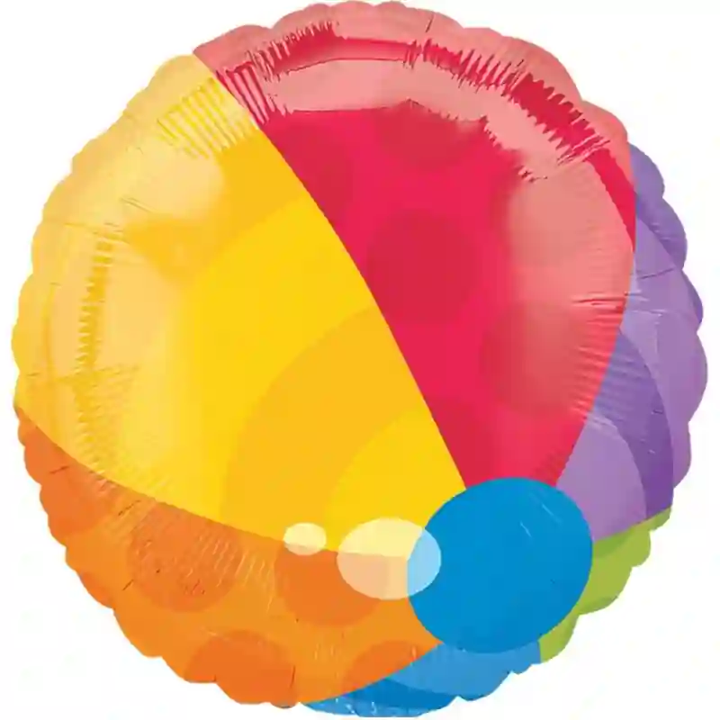 Beach Ball Foil Balloon 18in 