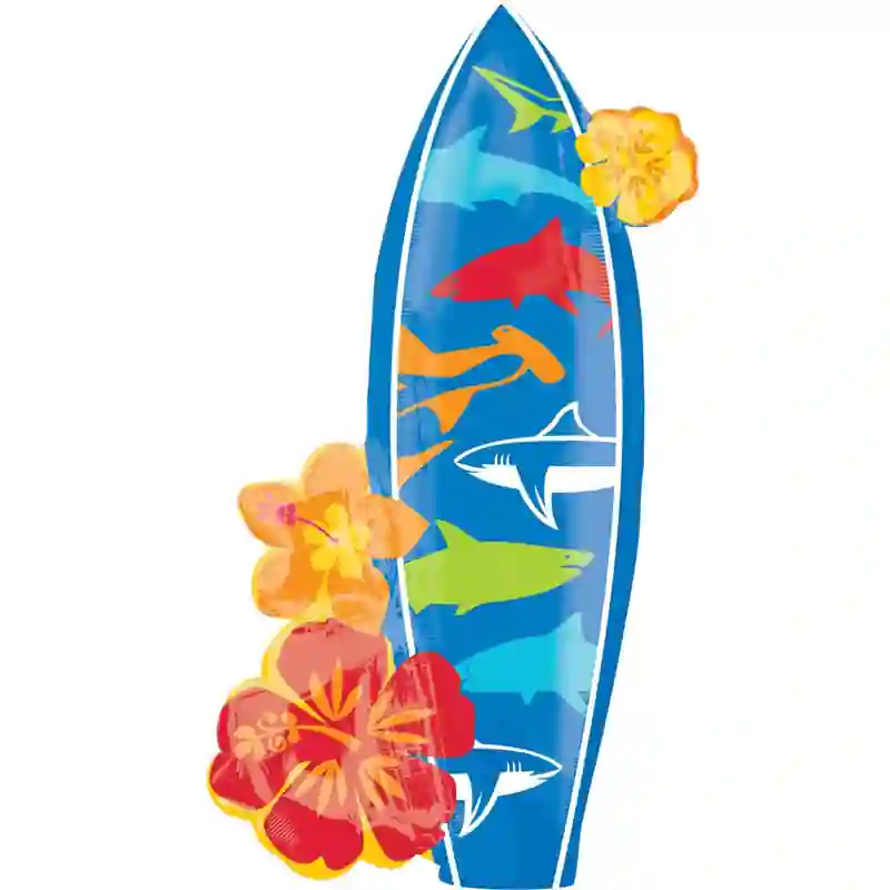 Surfboard Foil Balloon 18x39in 