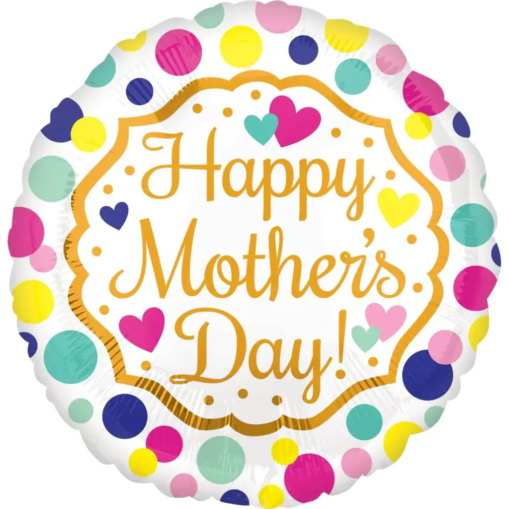 Happy Mother’s Day Round Foil Balloon 18in