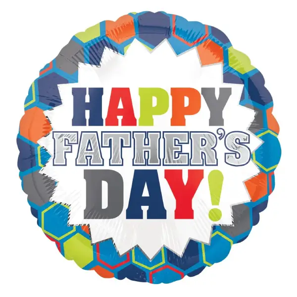 Happy Father’s Burst Foil Balloon 18in