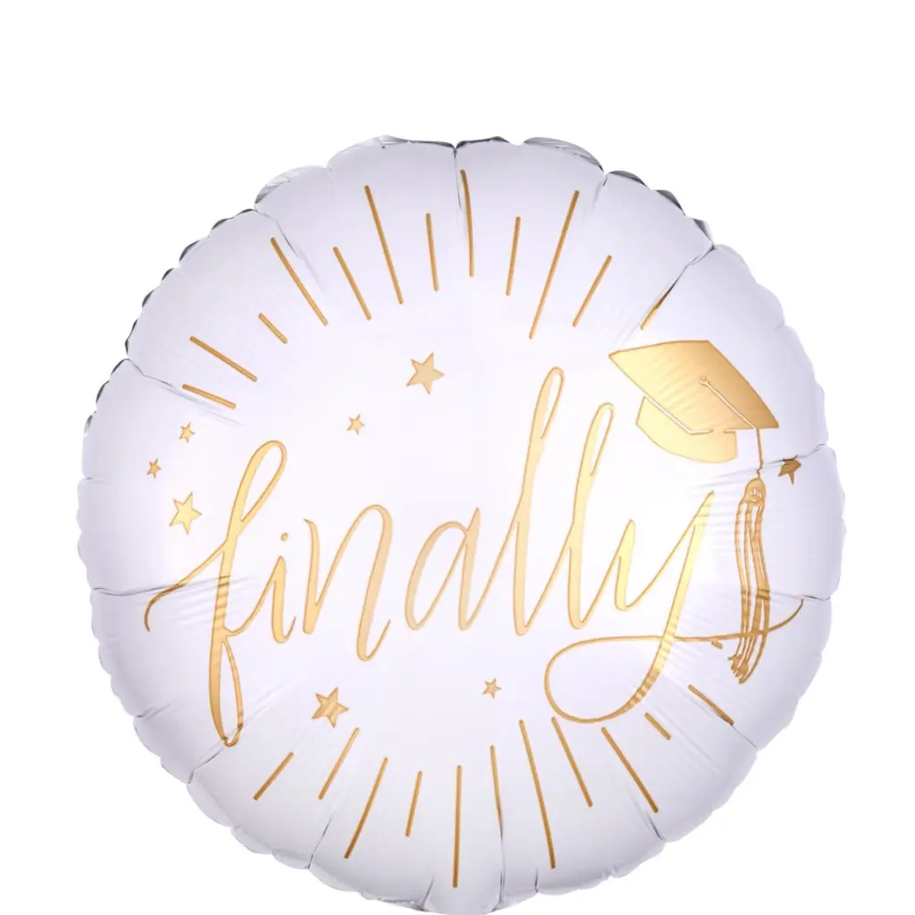 Finally Graduation Foil Balloon 18in