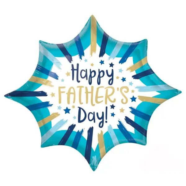 Fathers Day Painted Stripes Balloon 35x29in