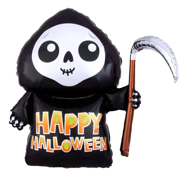 Happy Grim Reaper SuperShape Halloween Balloon 66x68cm