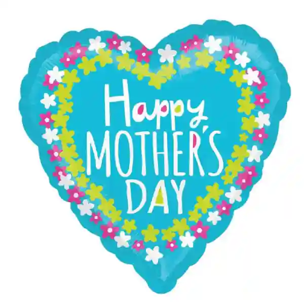 Happy Mother’s Day Flower Frame Foil Balloon 45cm
