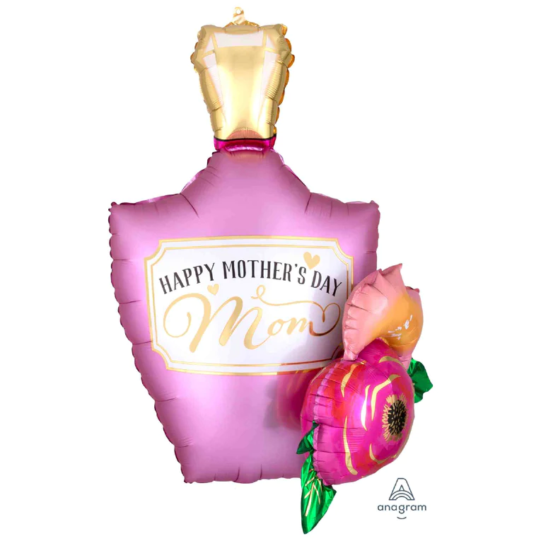 Mother’s Day Perfume Bottle Shape Balloon 28in
