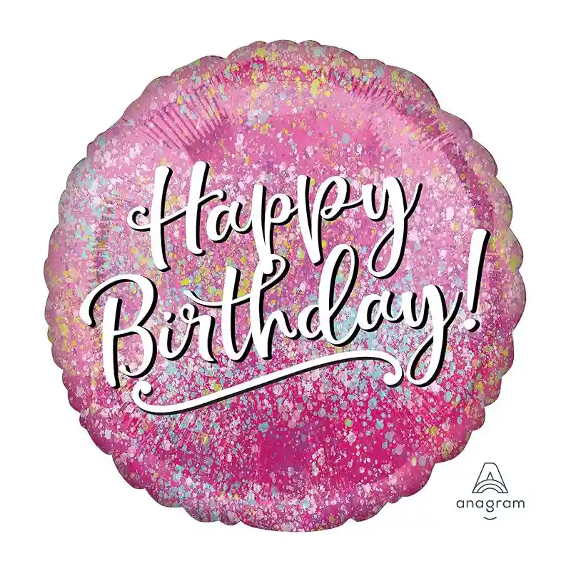 Pink Fabulous Birthday Foil Balloon 45cm
