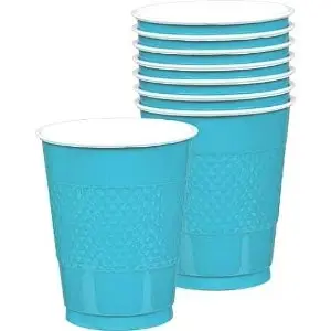 Caribbean Plastic Cups 12oz, 20pcs