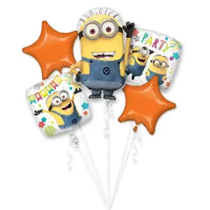 Despicable Me Party Balloon Bouquet 5 pcs