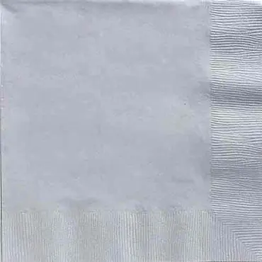 Silver Beverages Napkin 2ply - 40 Pcs 