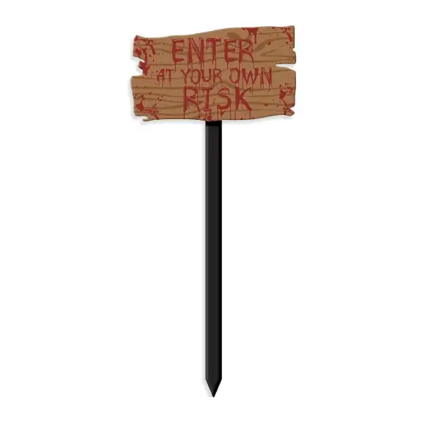 Bloody Yard Stake Halloween Decoration – 33″ x 15″