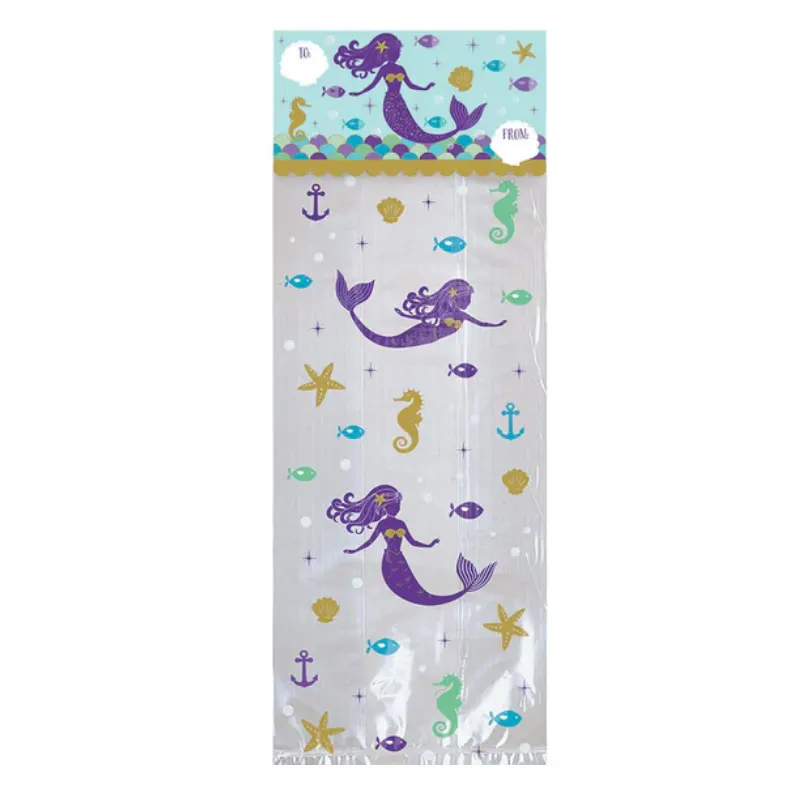 Mermaid Wishes Plastic Treat Bags 20pcs