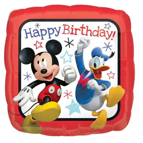 Mickey Roadster Racers Birthday Square Balloon 18in