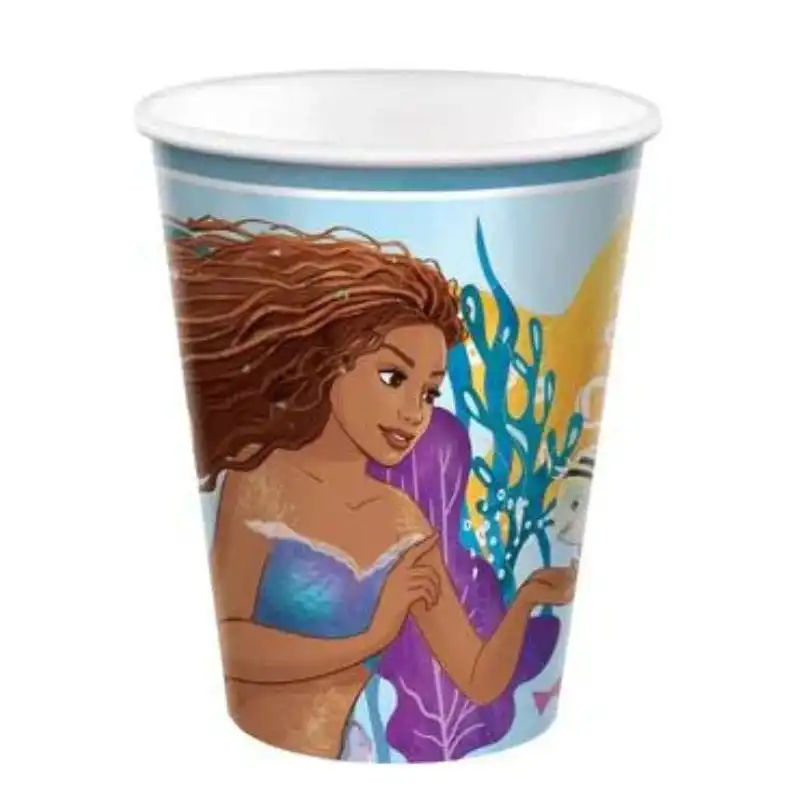 The Little Mermaid Cups 9oz, 8pcs