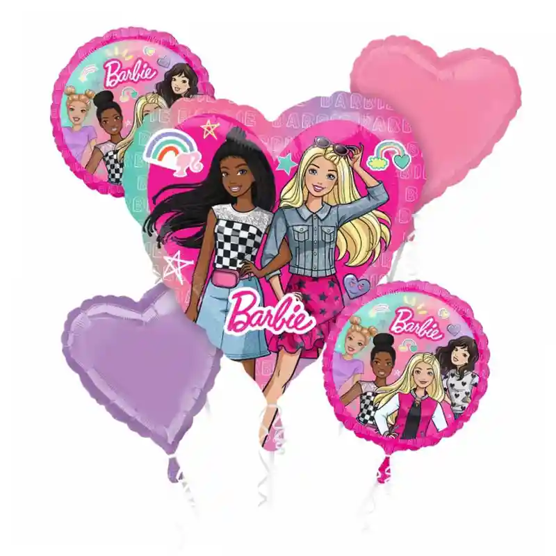 Barbie Dream Together Balloon Bouquet, 5pcs