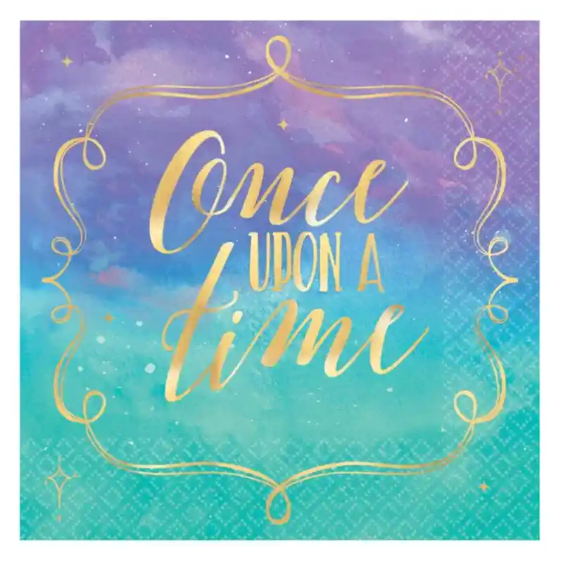 Disney Princess Hot Stamped Beverage Napkins, 16pcs