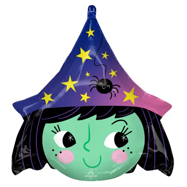 Halloween Witch Junior Shape Foil Balloon