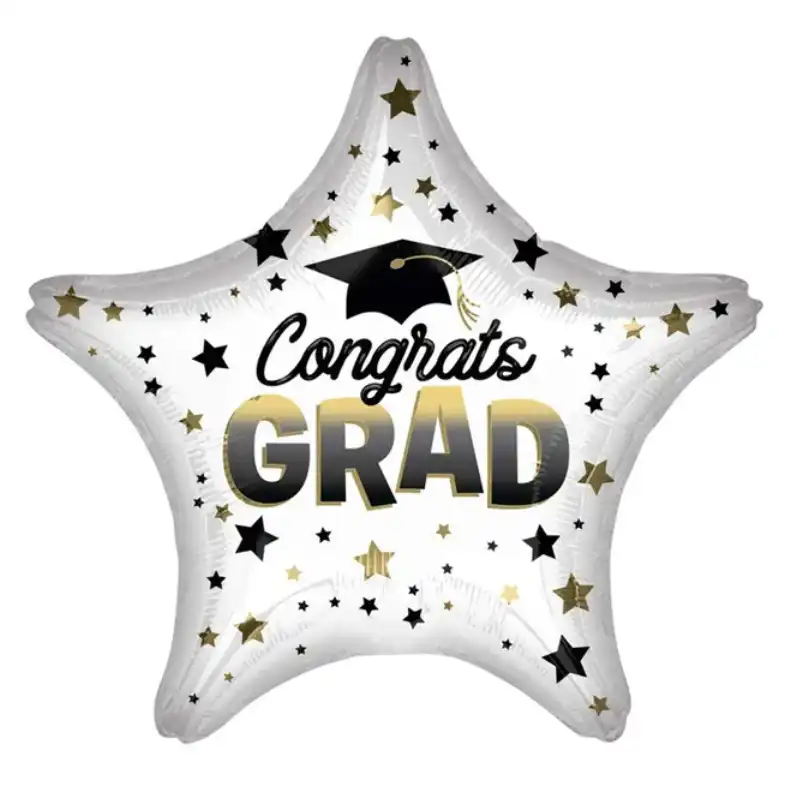 Diffused Ombre Star Congrats Grad 18in