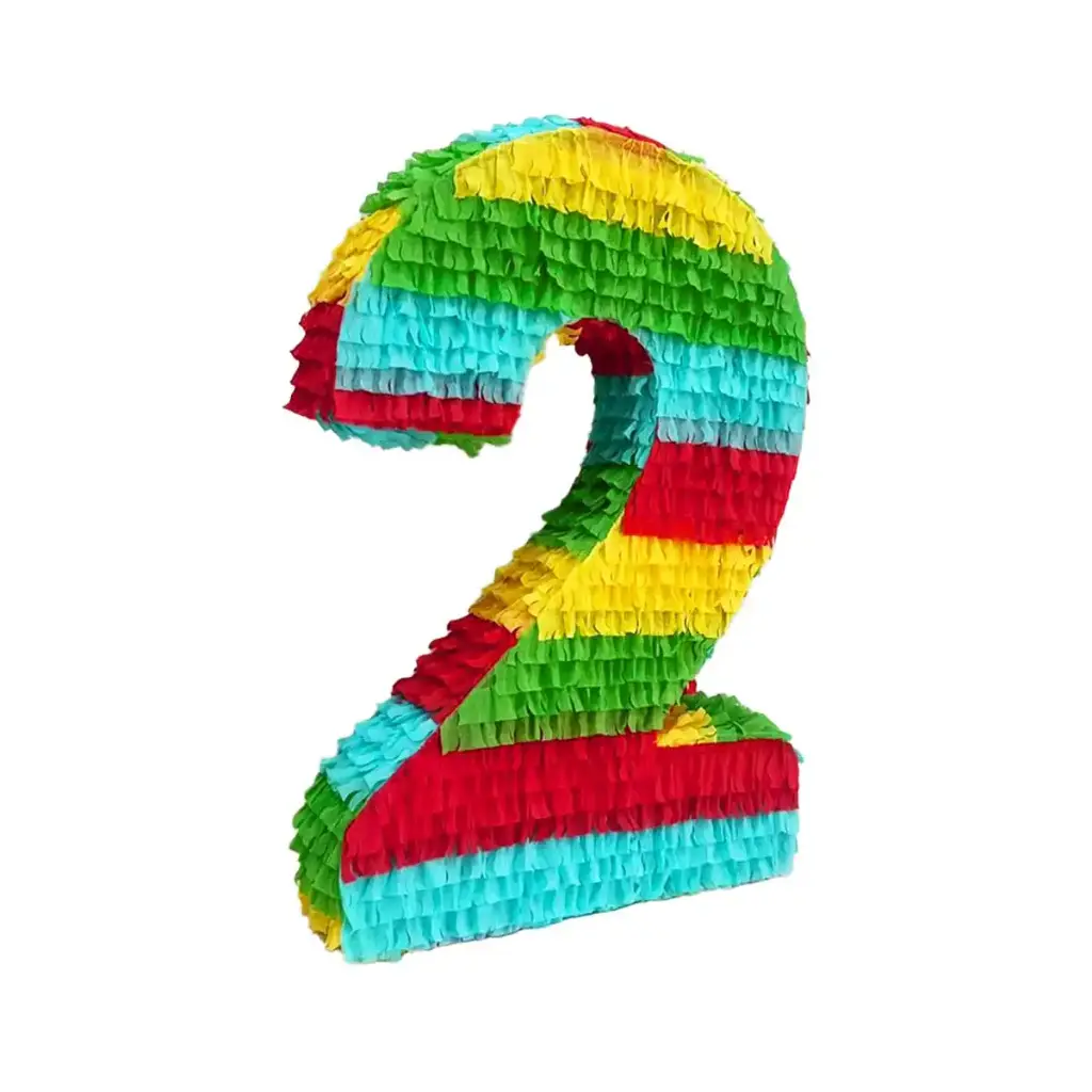 Number 2 Birthday Pinata