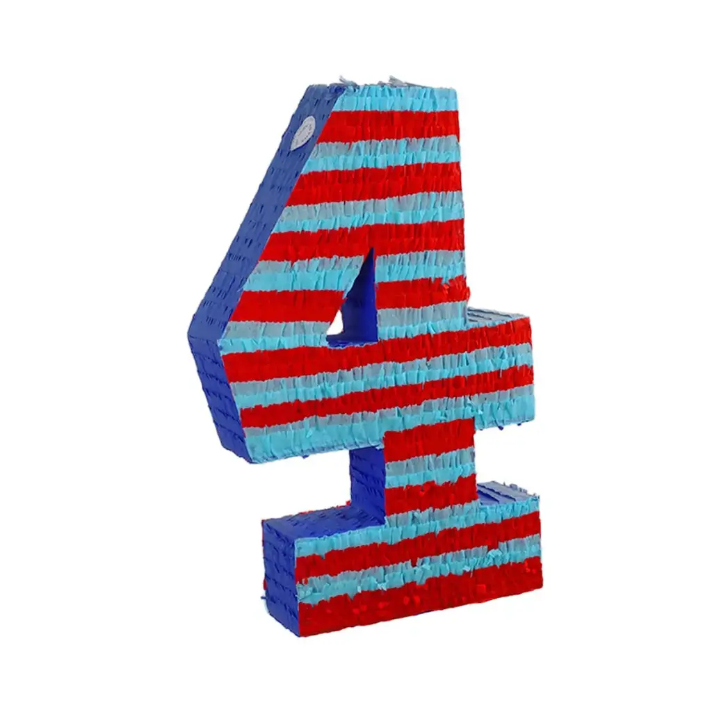 Number 4 Birthday Pinata