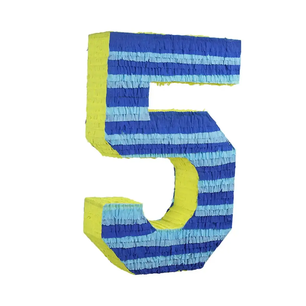 Number 5 Birthday Pinata