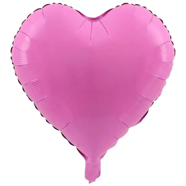 Pink Heart-Shaped Foil Balloon 18 Inch