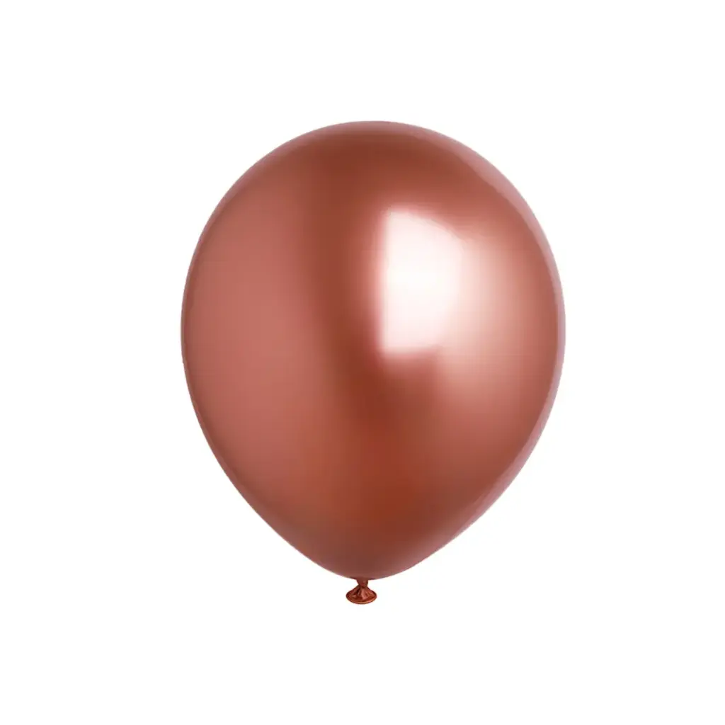 Rose Gold Chrome Latex Balloons 11in 1pcs – Helium Inflated