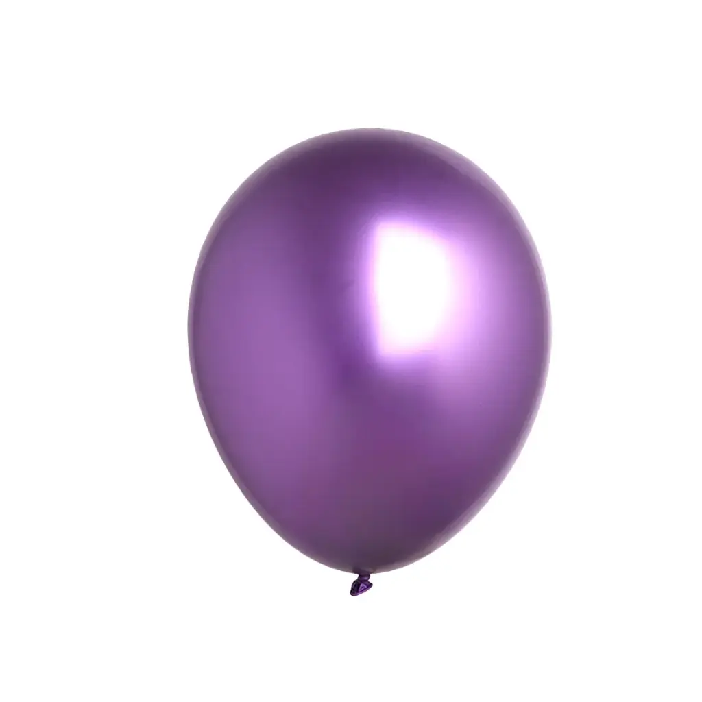 Purple Chrome Latex Balloons 11in 1pcs – Helium Inflated