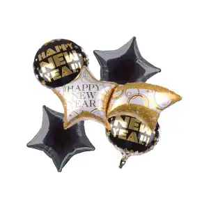 Happy New Year Shooting Star Bouquet – 5 pcs