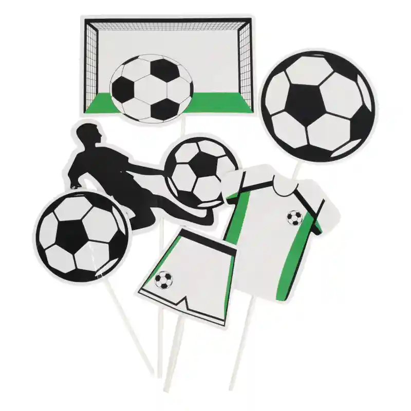 Football Cake Topper Set 6 pcs